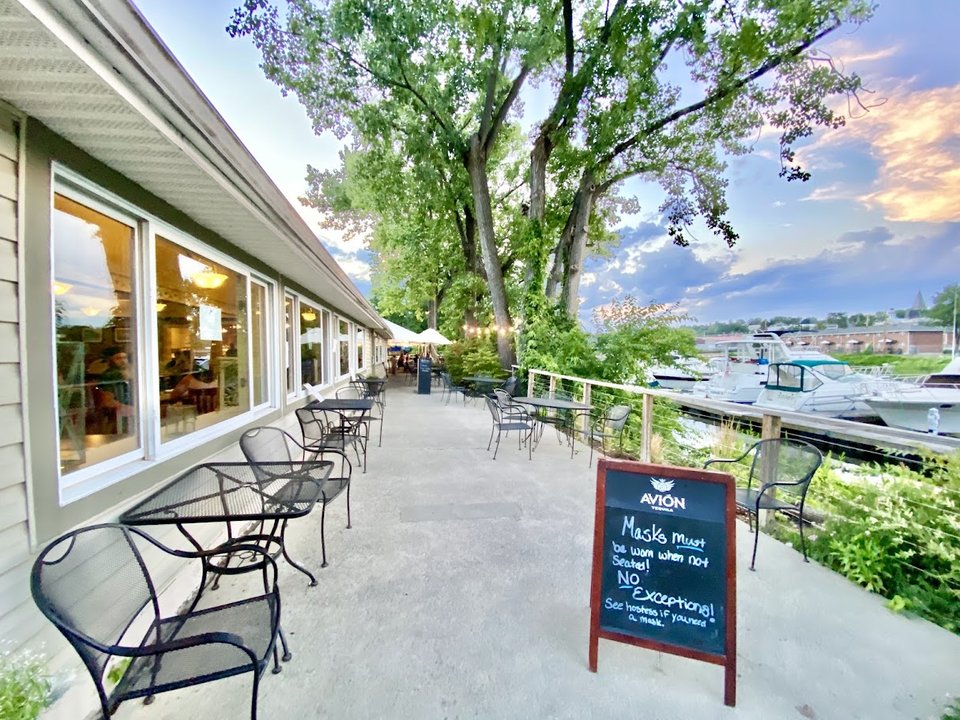 Creekside restaurant exterior on West Main Street.